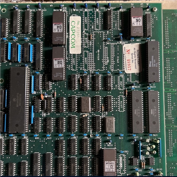 Vintage Tiger Road Capcom Romstar Arcade Game PCB Board Jamma Cx3 - Picture 5 of 11